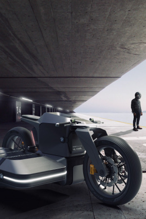 BMW İçin Hazırlanan Fütüristik Konsept Motosiklet