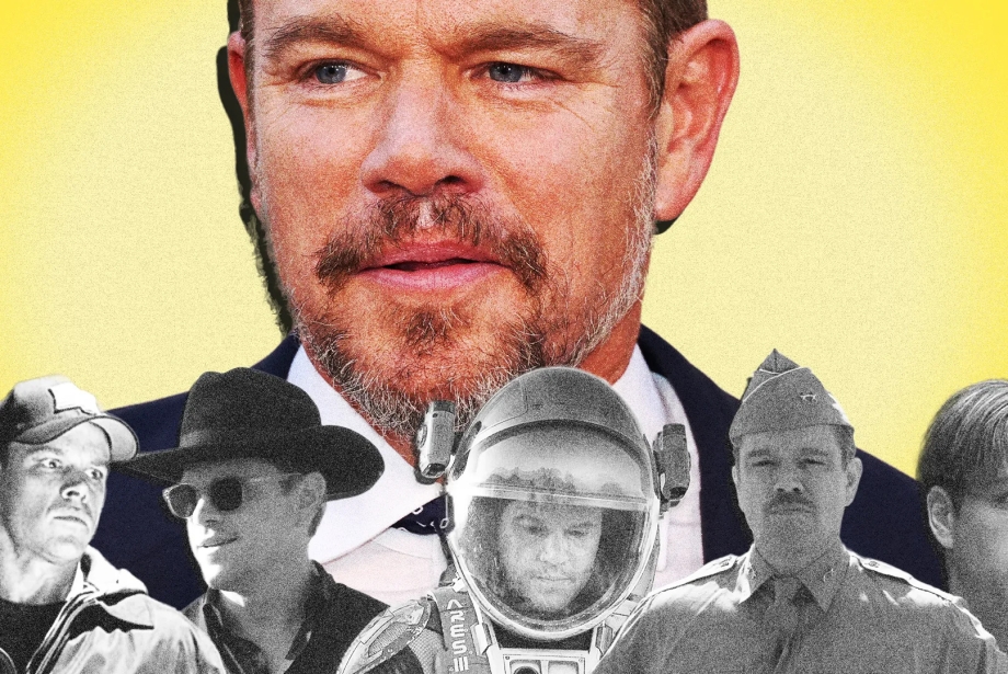 Matt Damon'ın farklı dönemlerde canlandırdığı karakterleri bir araya getiren kolajda Oppenheimer, Interstellar, Saving Private Ryan, The Martian ve Good Will Hunting filmlerinden sahneler yer alıyor.