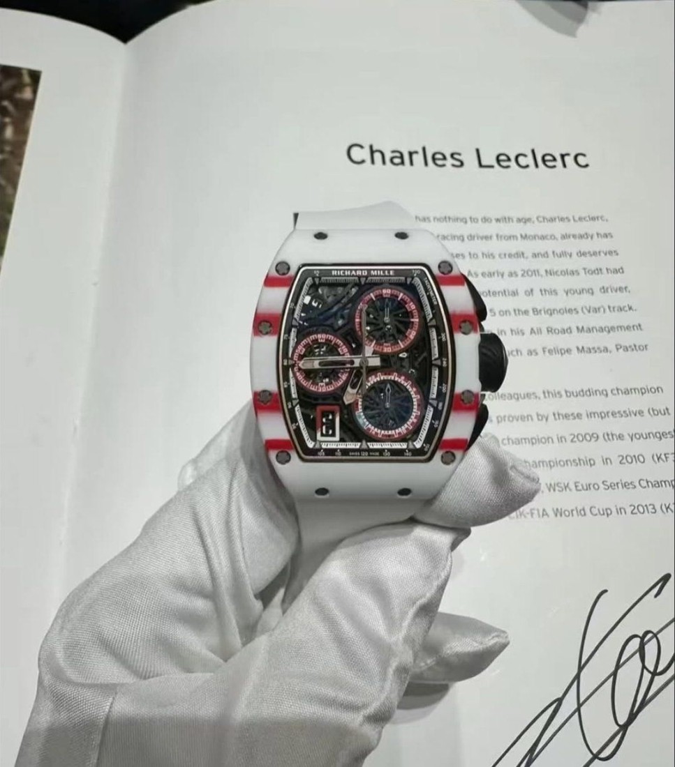 Charles Leclerc Tamamen Kendisine Özel Bir Richard Mille ile Oyunu Tamamladı