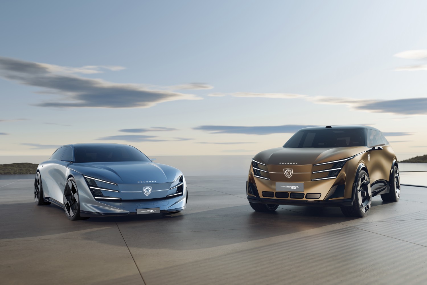 PEUGEOT Concept 6 sedan ve PEUGEOT Concept 8 SUV konsept otomobilleri 2026 Pekin Uluslararası Otomobil Fuarı'nda sergileniyor.