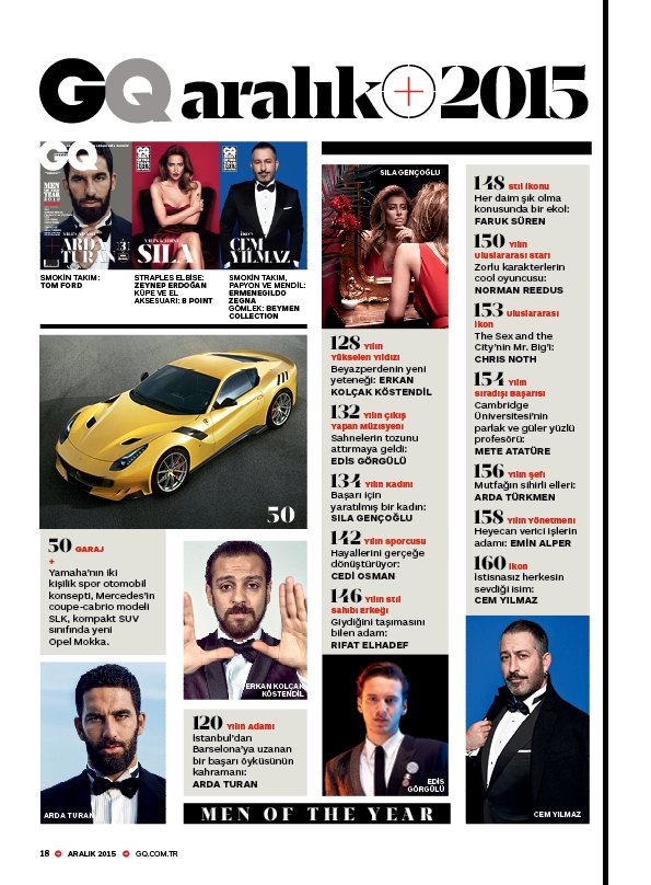 #GQMOTY2015 Sayısında Neler Var?
