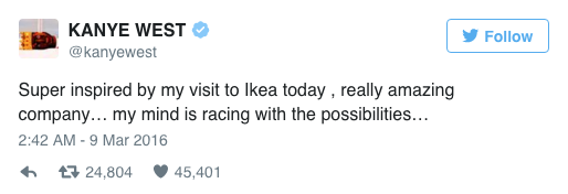 Evinizi Kanye West’le Döşeyin