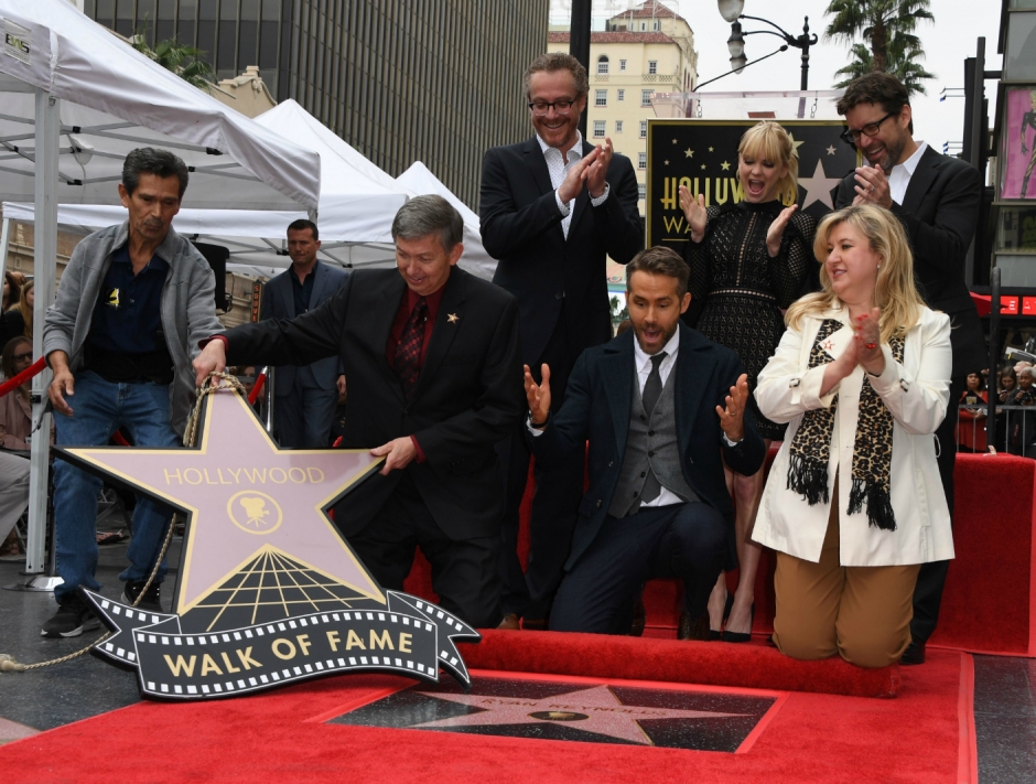 Ryan Reynolds’a Hollywood Walk of Fame Yıldız’ı verildi