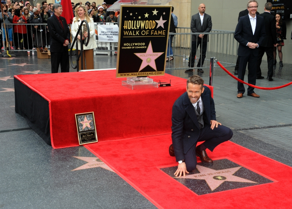 Ryan Reynolds’a Hollywood Walk of Fame Yıldız’ı verildi