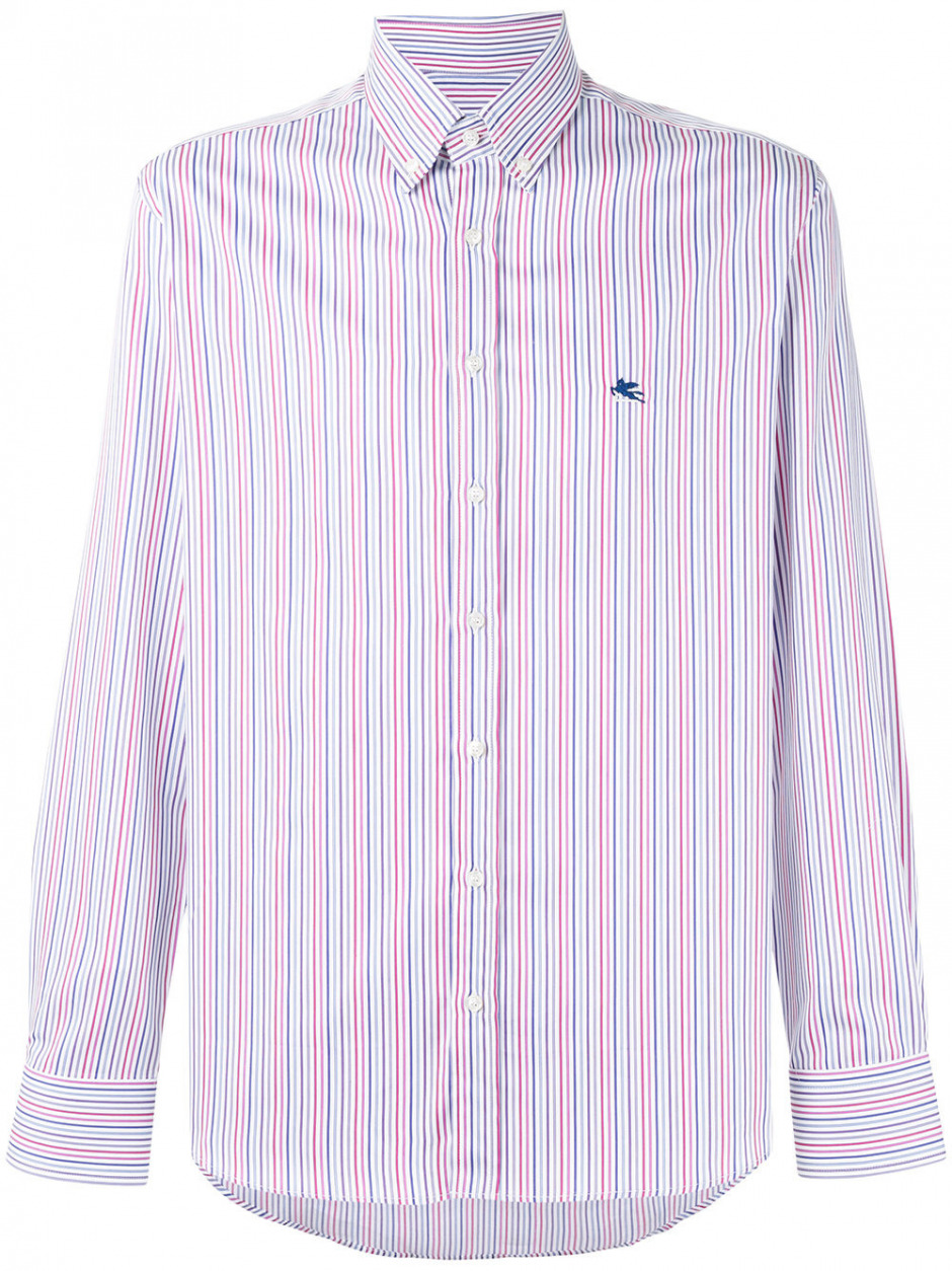 Ofis Stili: Lacivert Takım ve Çizgili Gömlek