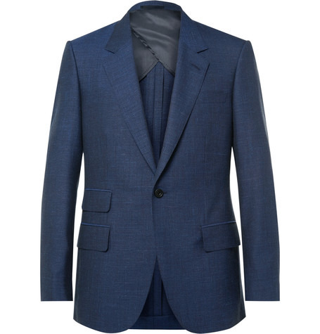 Ofis Stili: Lacivert Takım ve Çizgili Gömlek