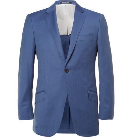 Ofis Stili: Lacivert Takım ve Çizgili Gömlek