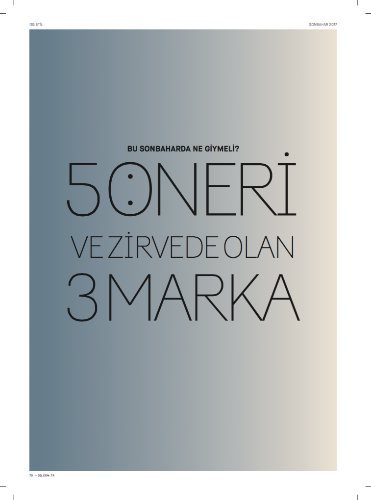 #GQSonbahar2017'de neler var?