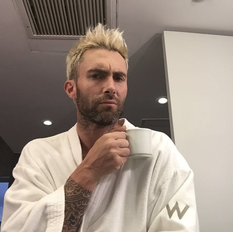Adam Levine ve ilham verici saçları