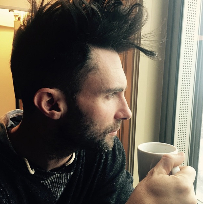 Adam Levine ve ilham verici saçları