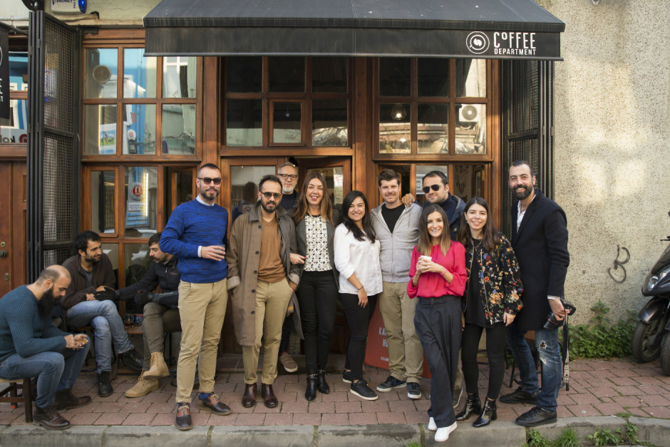 Balat'ta bir kahve atölyesi