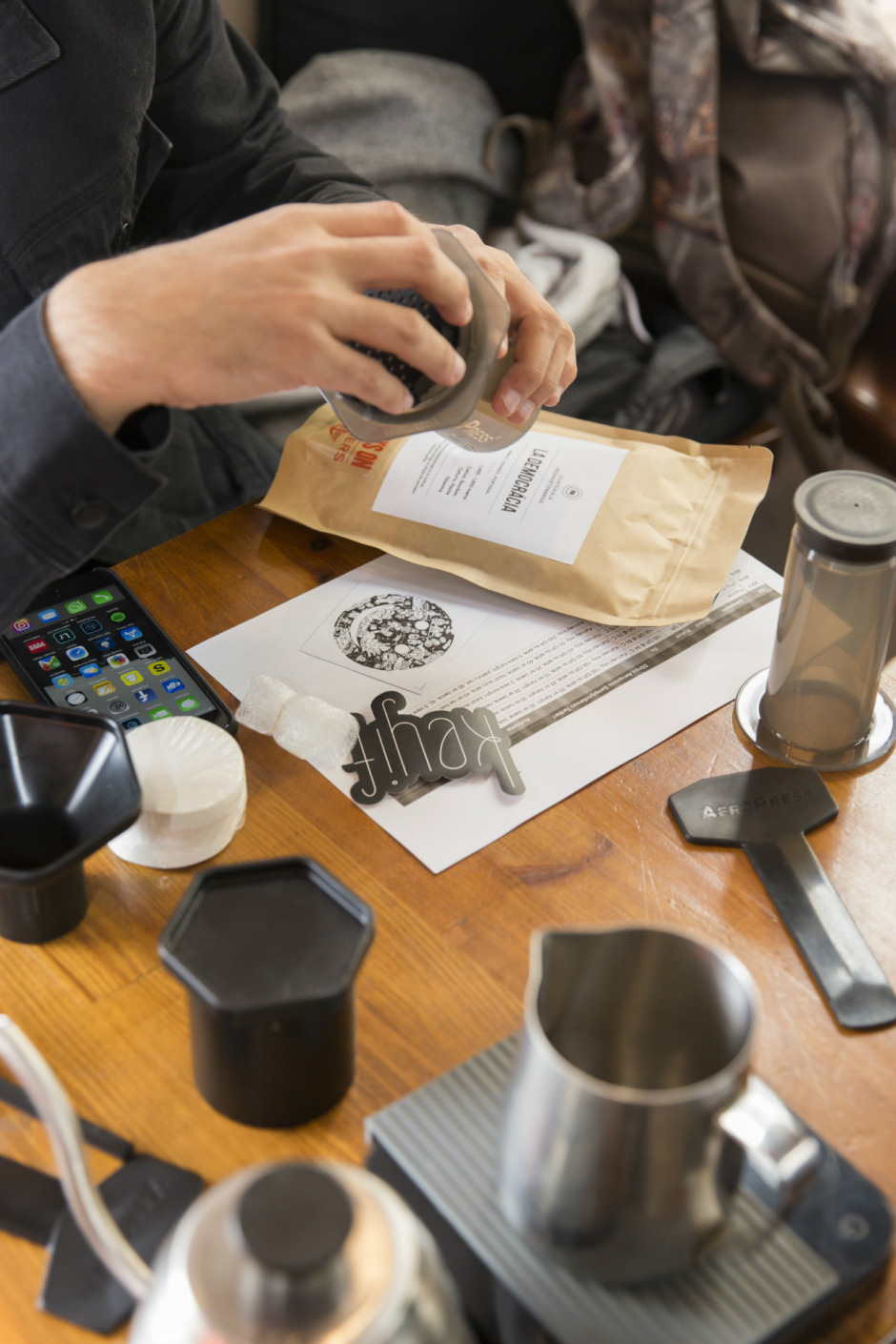 Balat'ta bir kahve atölyesi