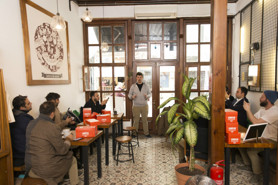 Balat'ta bir kahve atölyesi