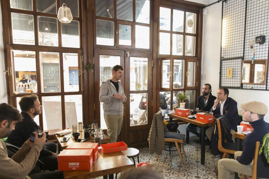 Balat'ta bir kahve atölyesi