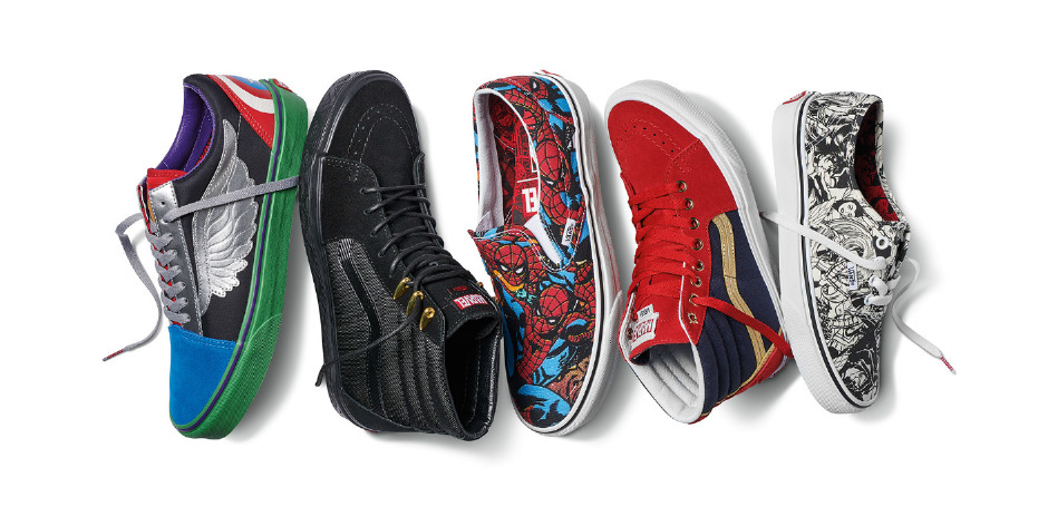 Yenilmezler bir araya geliyor: Marvel kahramanları Vans ile buluşuyor