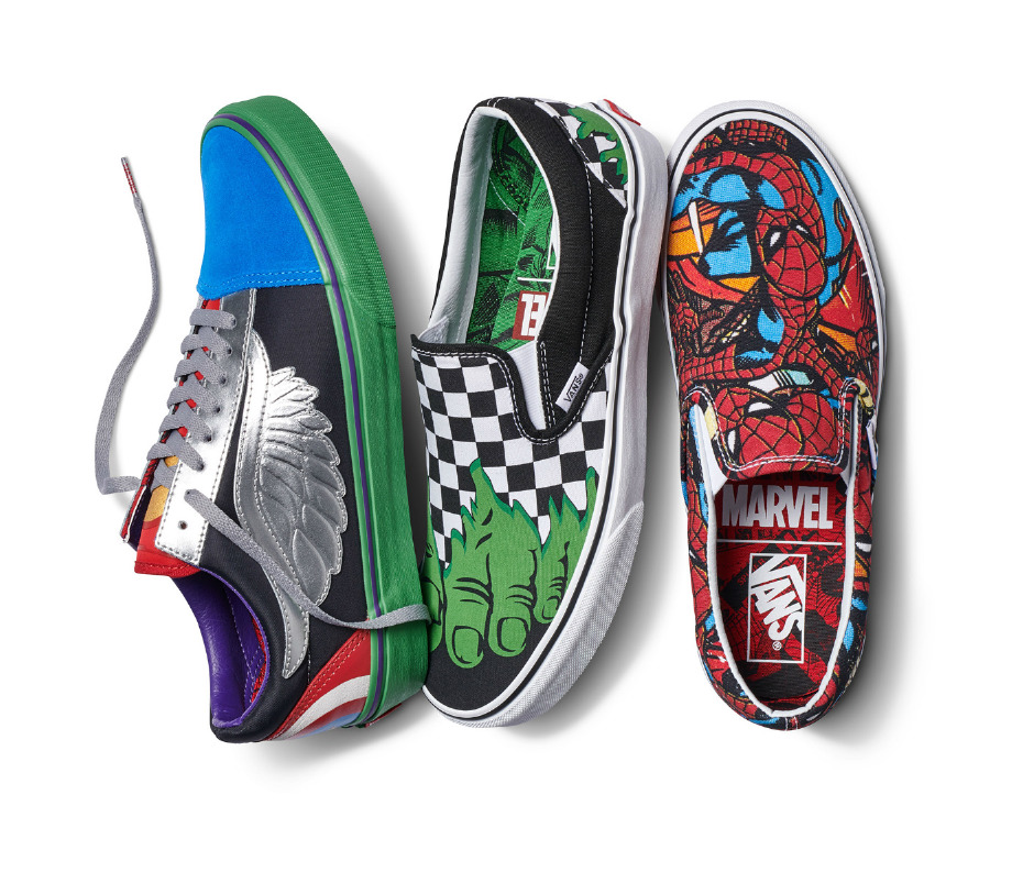 Yenilmezler bir araya geliyor: Marvel kahramanları Vans ile buluşuyor