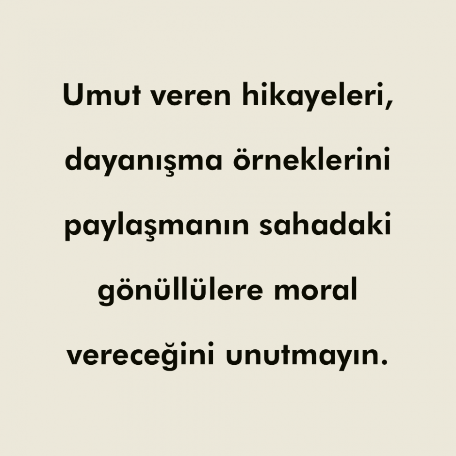 Afet Anında Nasıl Destek Olabiliriz? Afet Anında Nasıl Destek Olabiliriz?