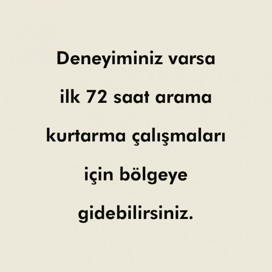 Afet Anında Nasıl Destek Olabiliriz? Afet Anında Nasıl Destek Olabiliriz?