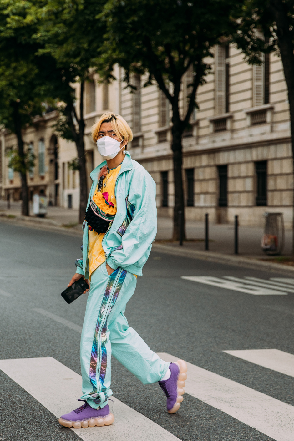 Paris Erkek Moda Haftası İlkbahar/Yaz 2022 Sokak Stili