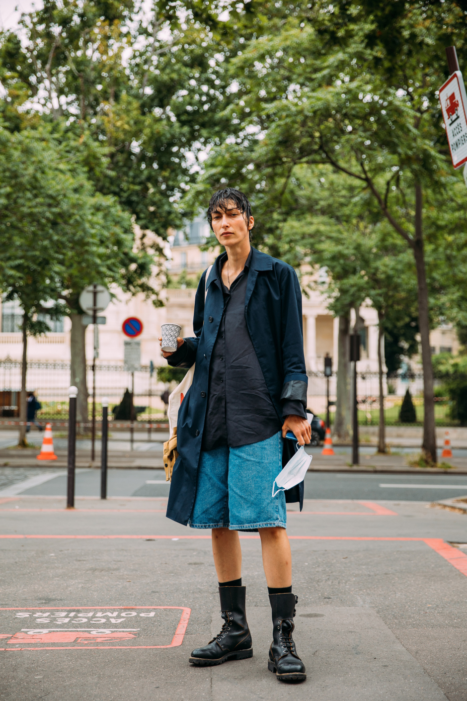 Paris Erkek Moda Haftası İlkbahar/Yaz 2022 Sokak Stili