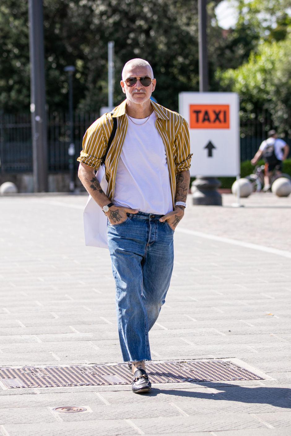 Pitti Uomo İlkbahar 2022'den Sokak Stilleri