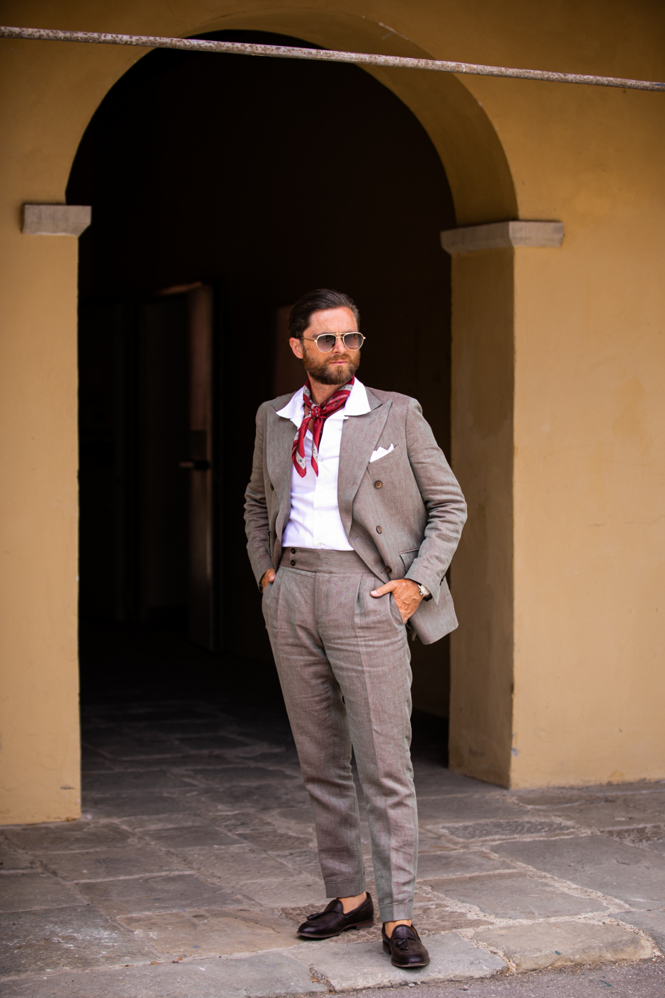 Pitti Uomo İlkbahar 2022'den Sokak Stilleri