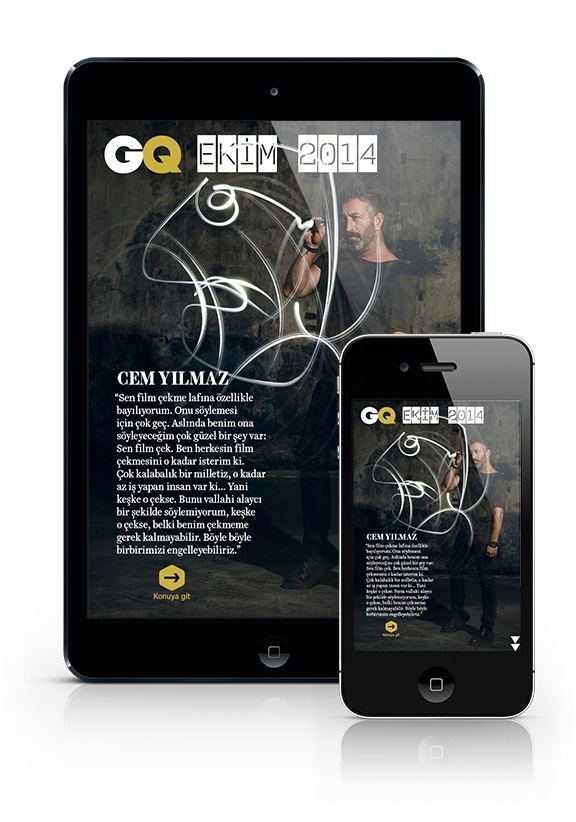 GQ Türkiye iPhone/iPad/Android Ekim sayısı yayında