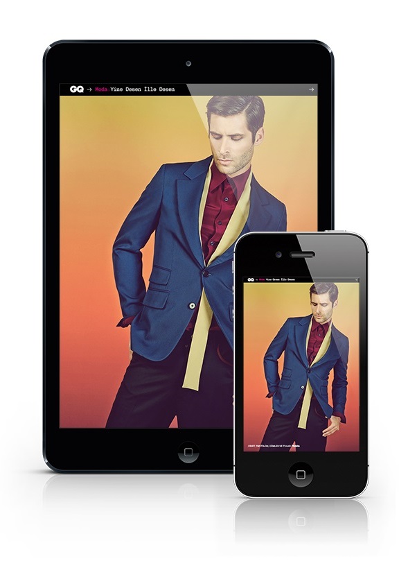 GQ Türkiye iPad/iPhone Ağustos sayısı yayında 
