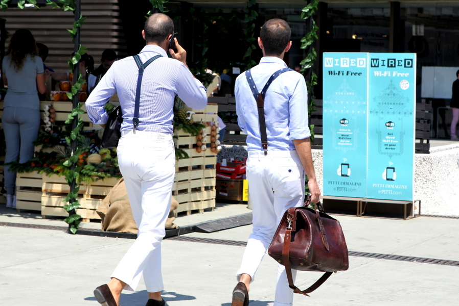 GQ Floransa sokaklarında