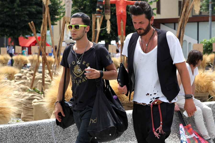 GQ Floransa sokaklarında