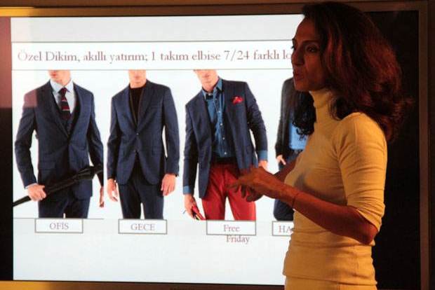 Erkeğe özel dikim yakışır