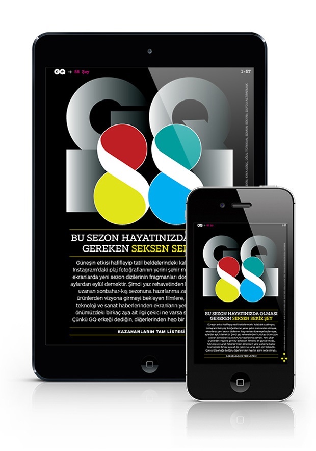 GQ Türkiye iPad/iPhone Eylül sayısı yayında
