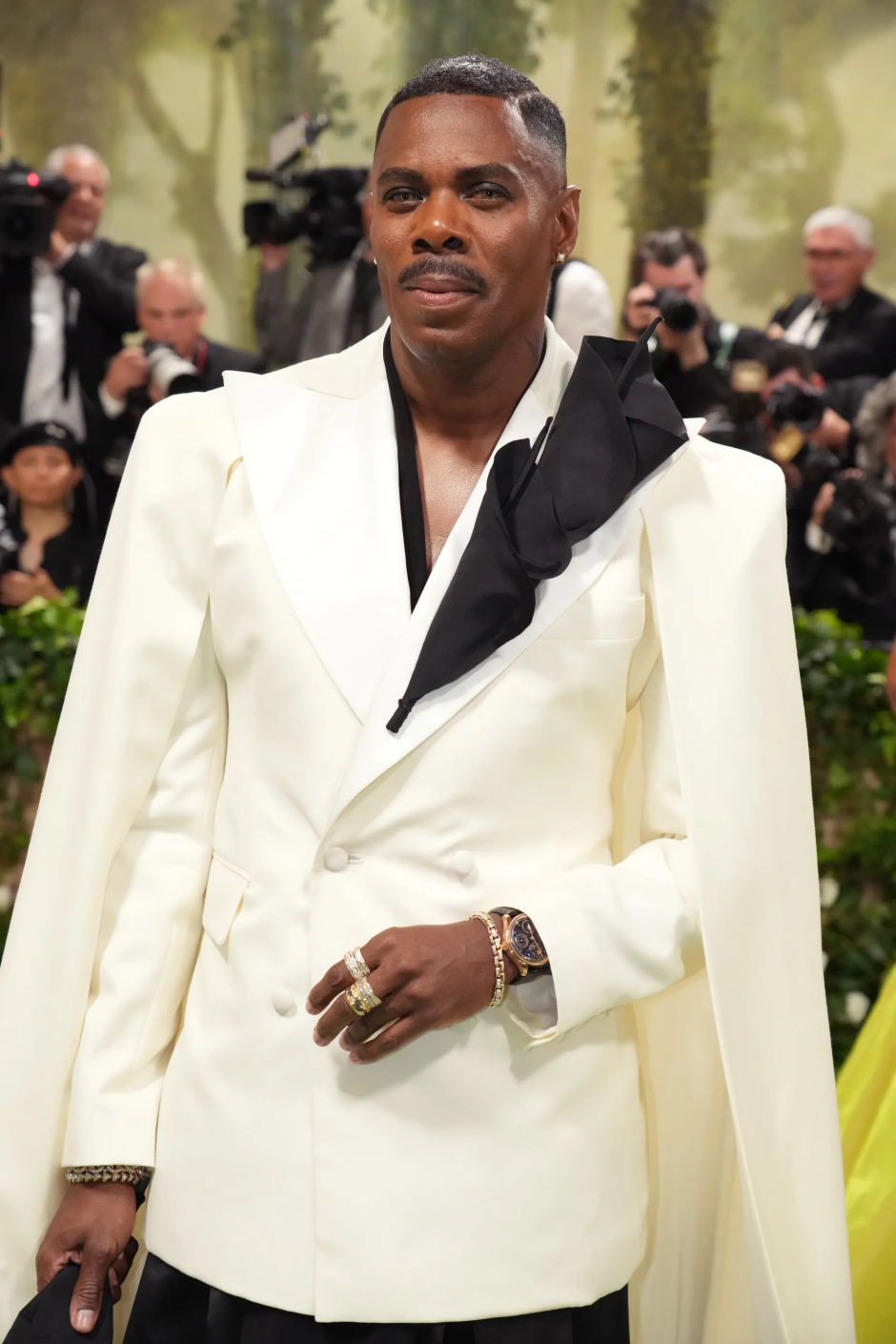 2024 Met Gala'nın En İyi Saatleri Colman Domingo'nun IWC Perpetual Calendar 44 “Obsidian”ı