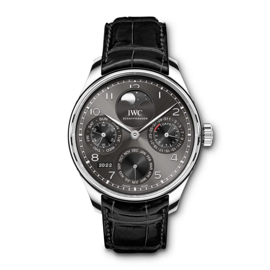 2024 Met Gala'nın En İyi Saatleri Colman Domingo'nun IWC Perpetual Calendar 44 “Obsidian”ı