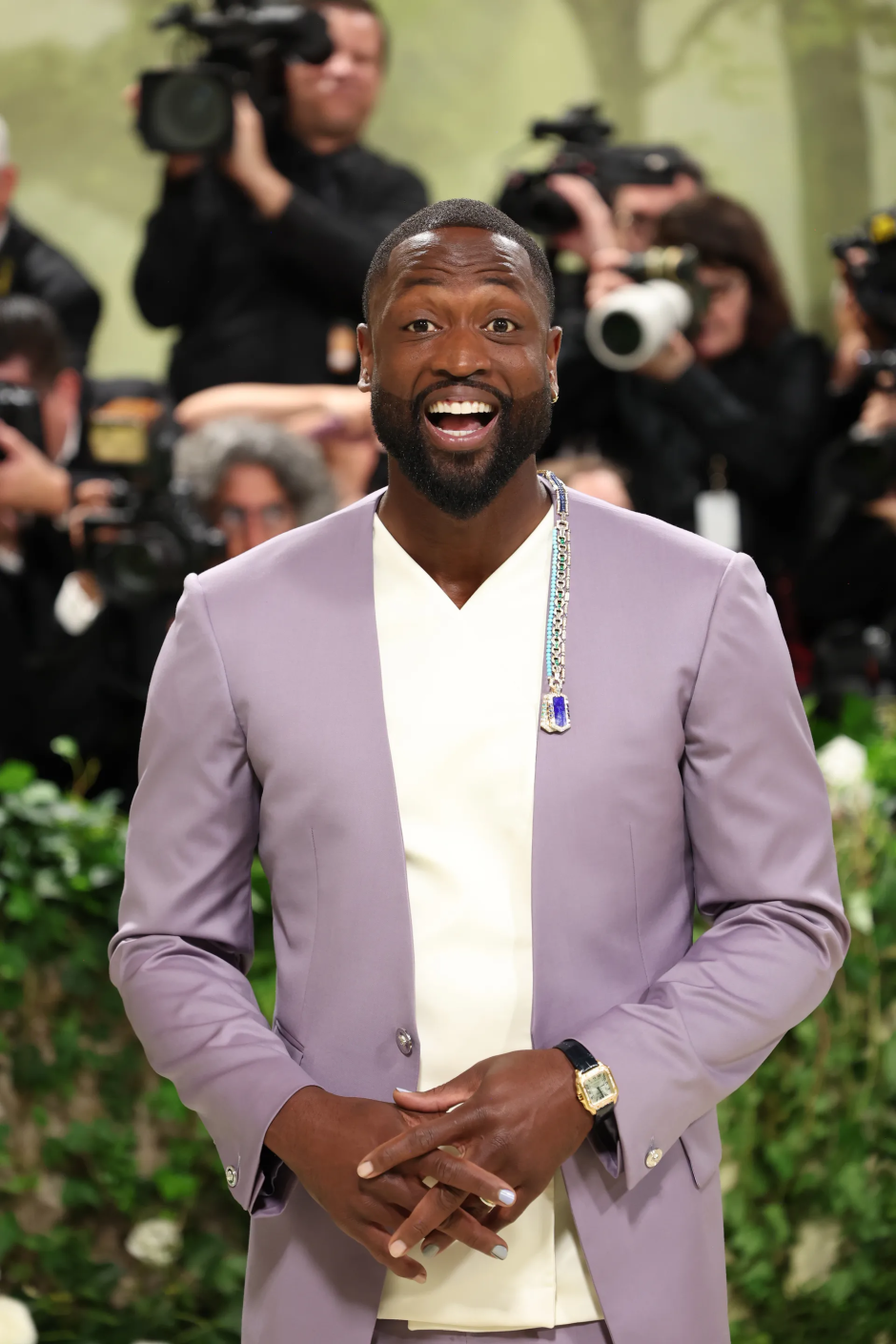 2024 Met Gala'nın En İyi Saatleri Dwyane Wade'in Santos de Cartier'i
