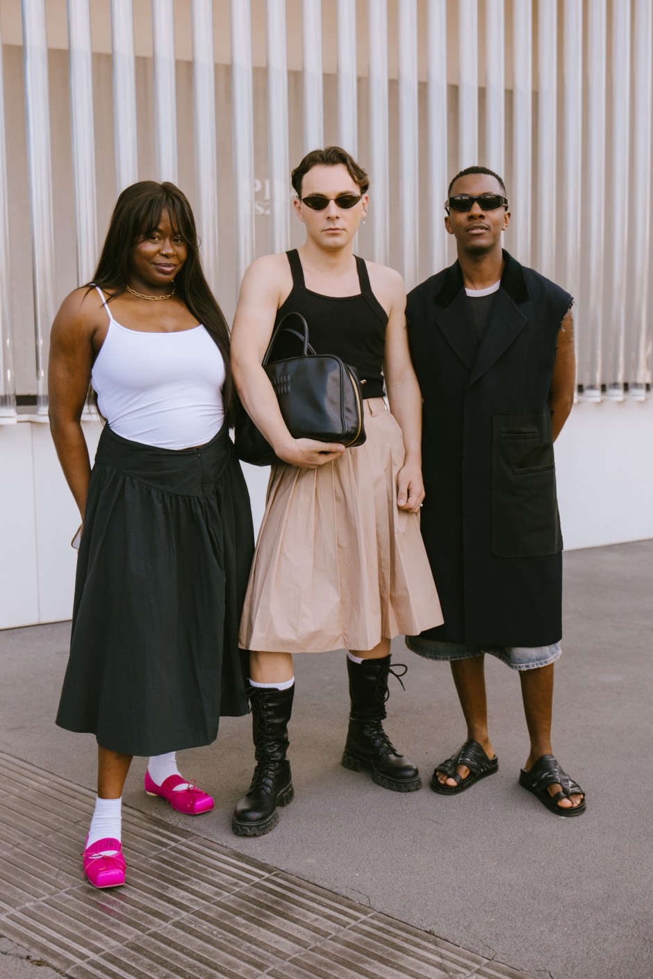 Milano Erkek Moda Haftası İlkbahar/Yaz 2025 Sokak Stili