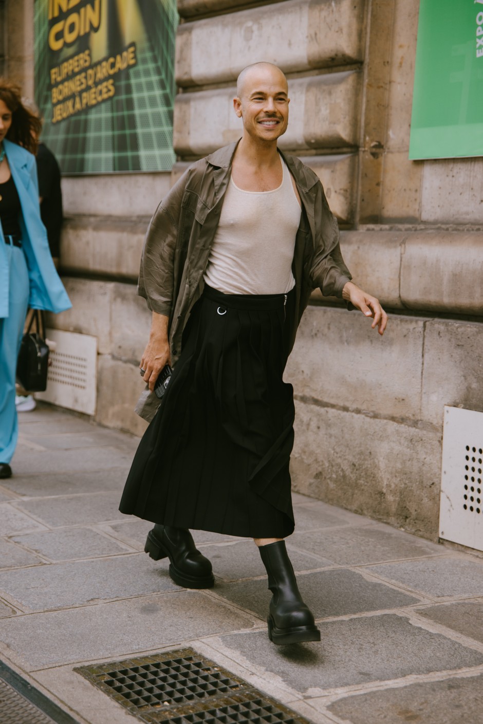 Paris Erkek Moda Haftası İlkbahar/Yaz 2025 Sokak Stili