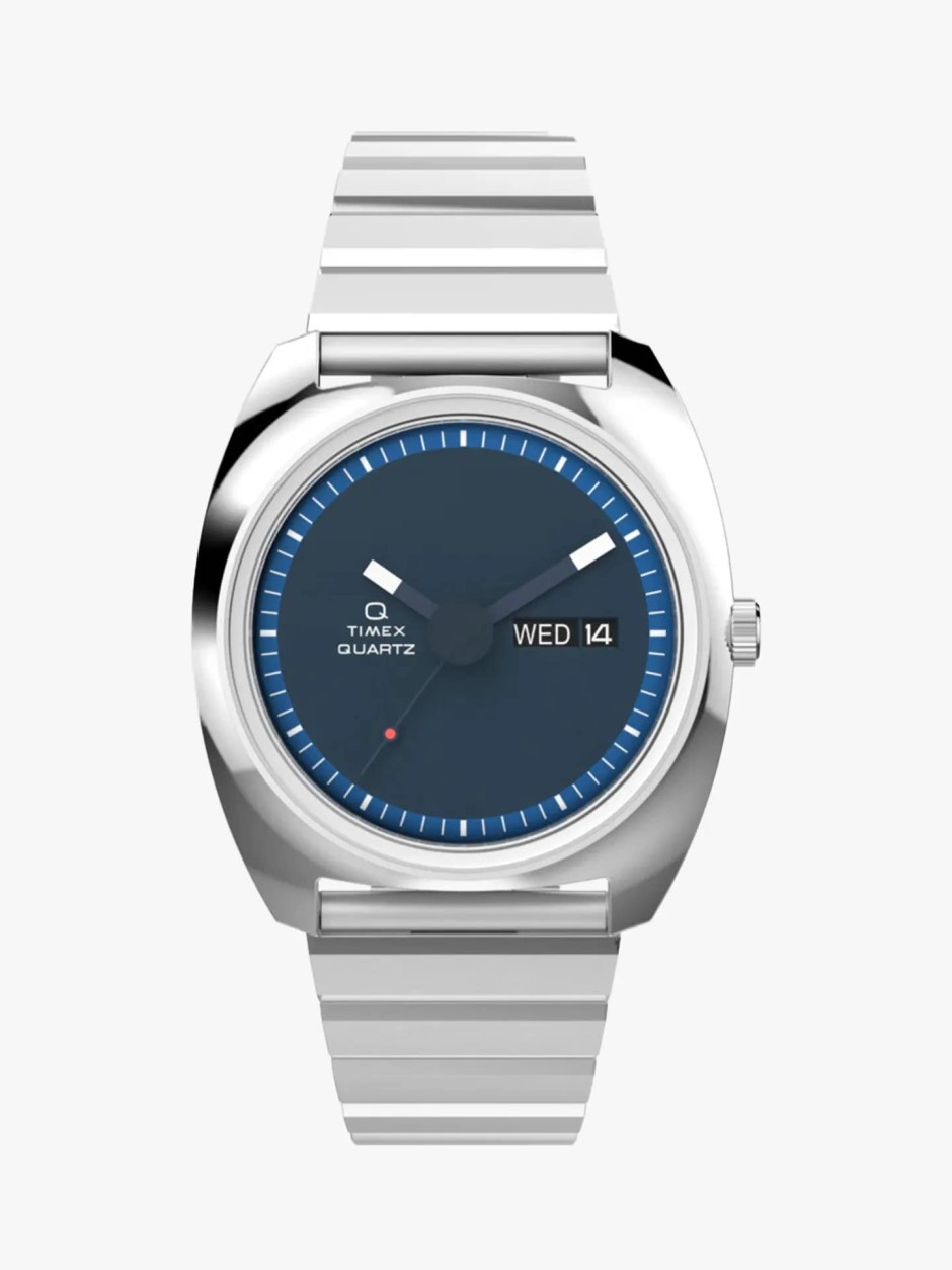 Q Timex 1975 Enigma Reissue 37mm Stainless Steel Bracelet