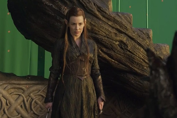 Evangeline Lilly Hobbit setinde