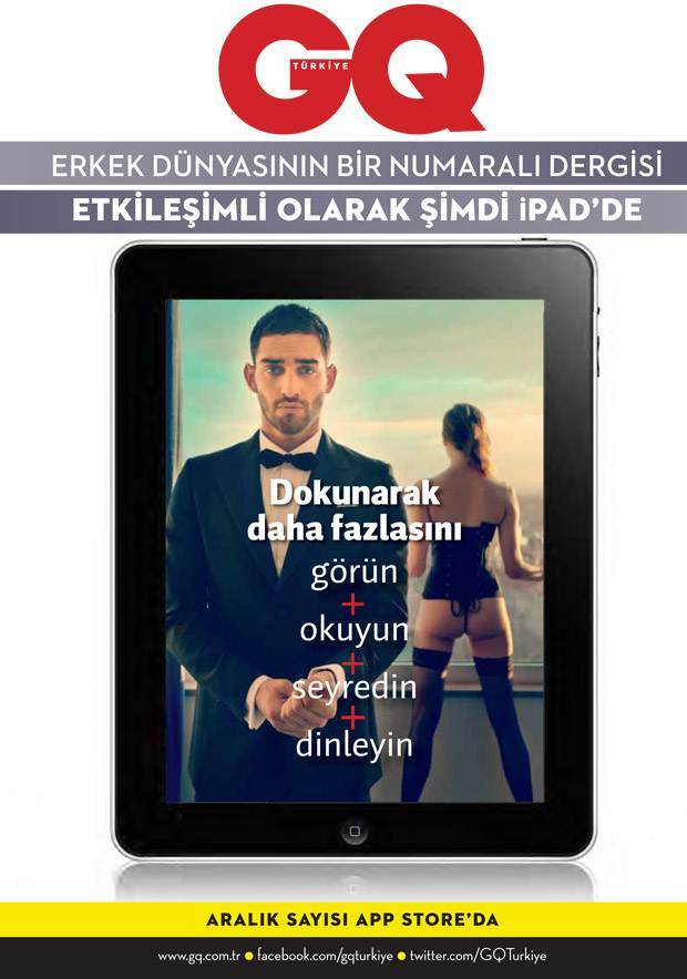 GQ Türkiye iPad'de