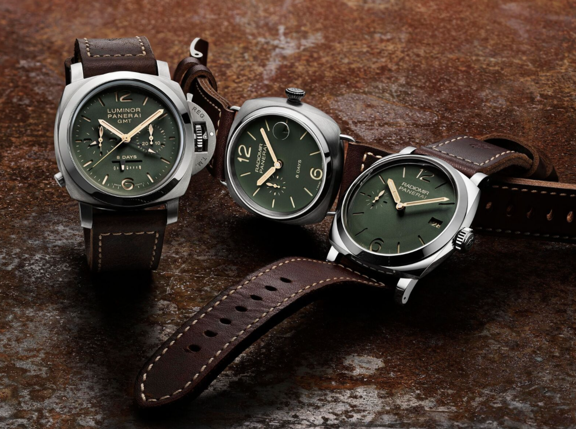 Üç ikonik kasaya yeşil kadran: Officine Panerai