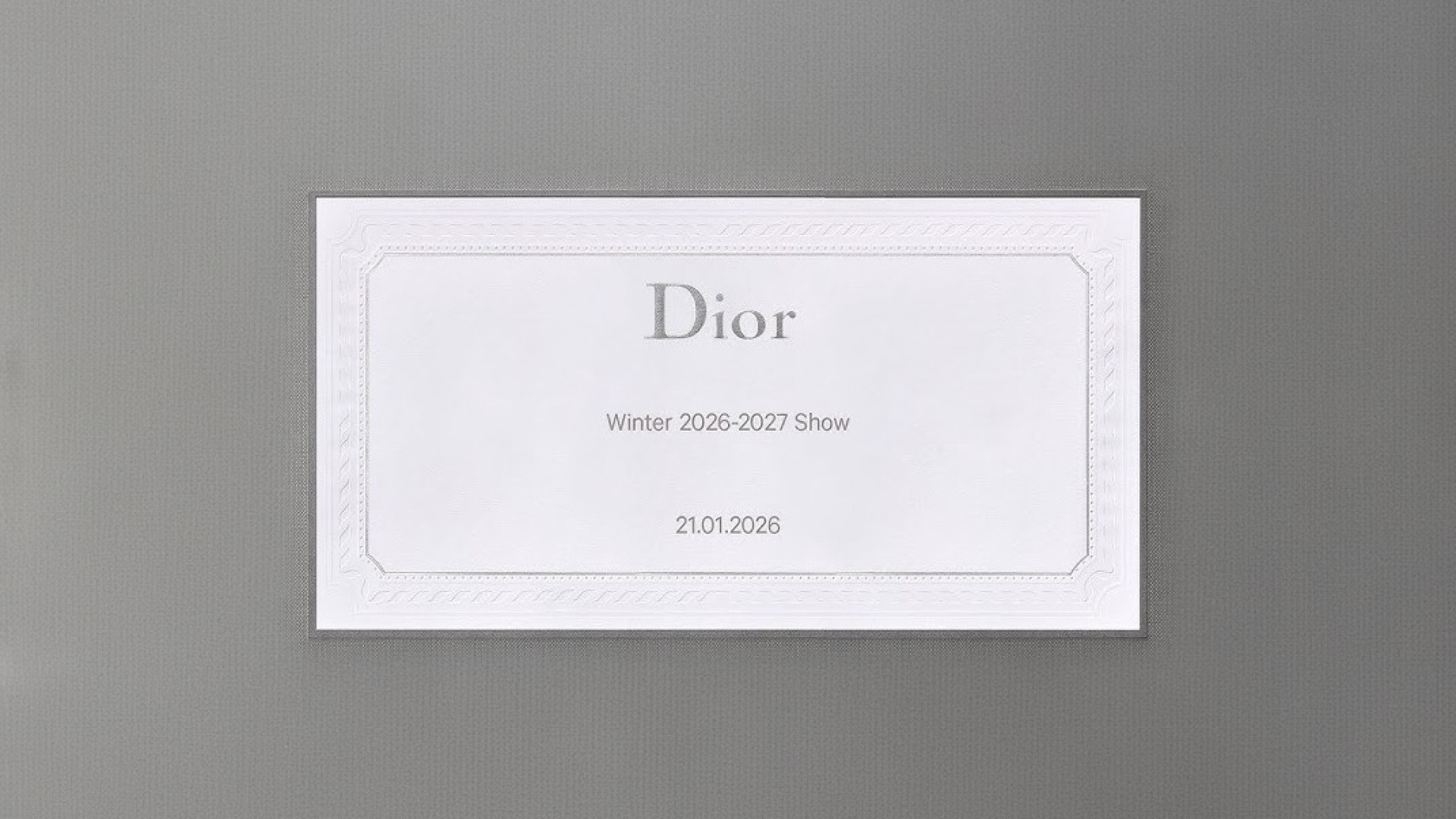 Canlı İzle: Dior Kış 2026-2027