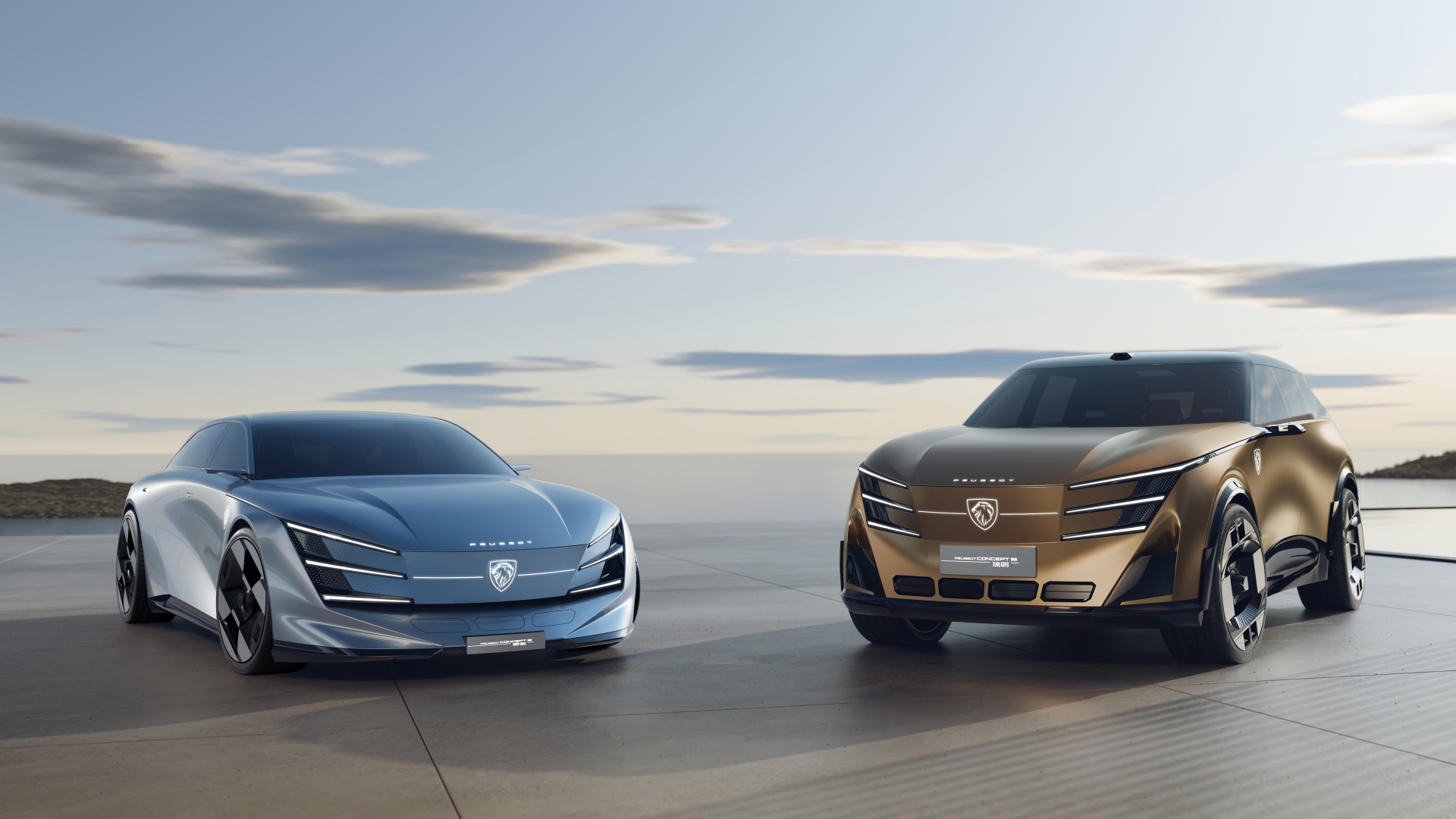 PEUGEOT Concept 6 sedan ve PEUGEOT Concept 8 SUV konsept otomobilleri 2026 Pekin Uluslararası Otomobil Fuarı'nda sergileniyor.