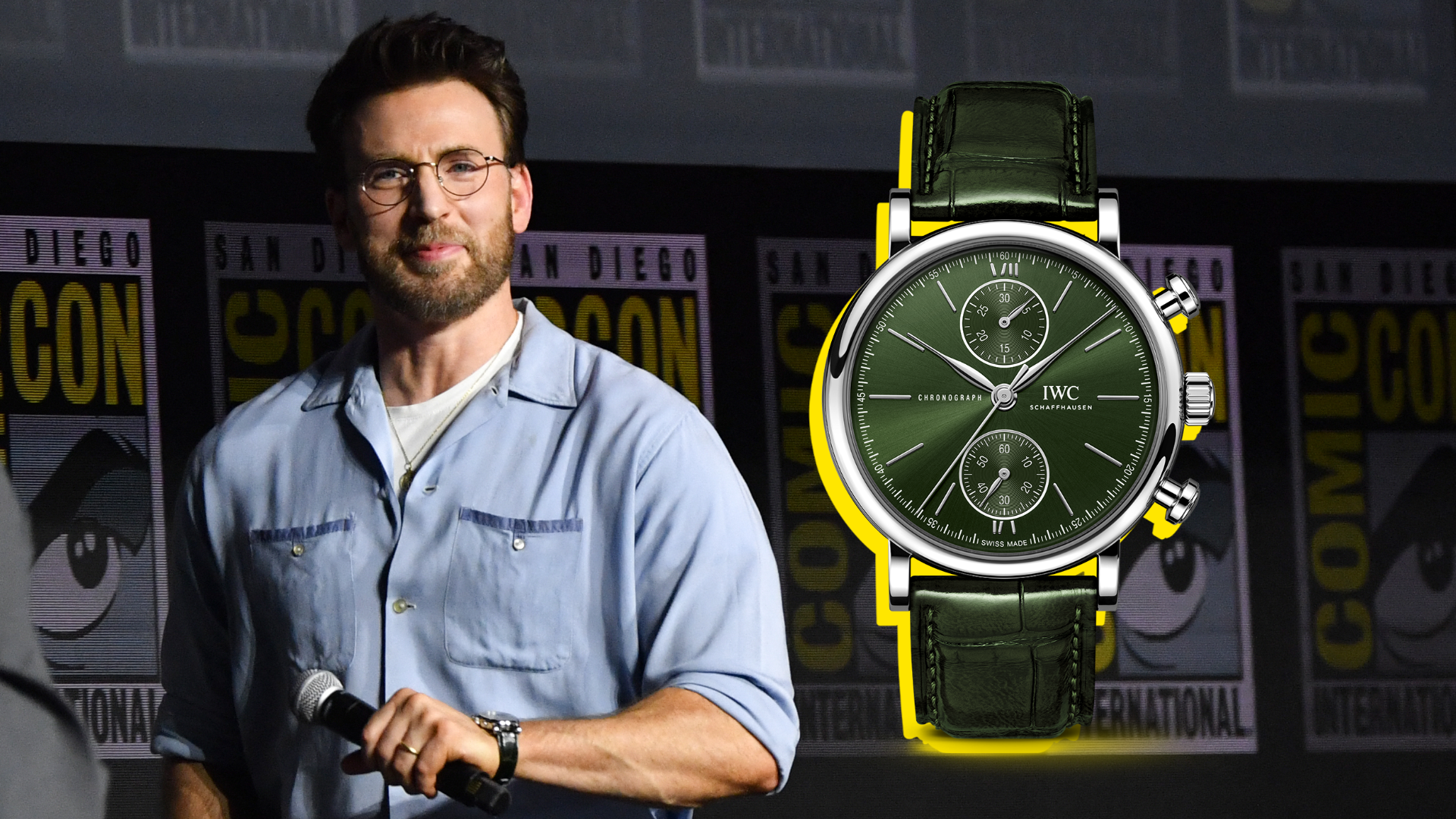 Chris Evans'ın Portofino Chronograph'ı